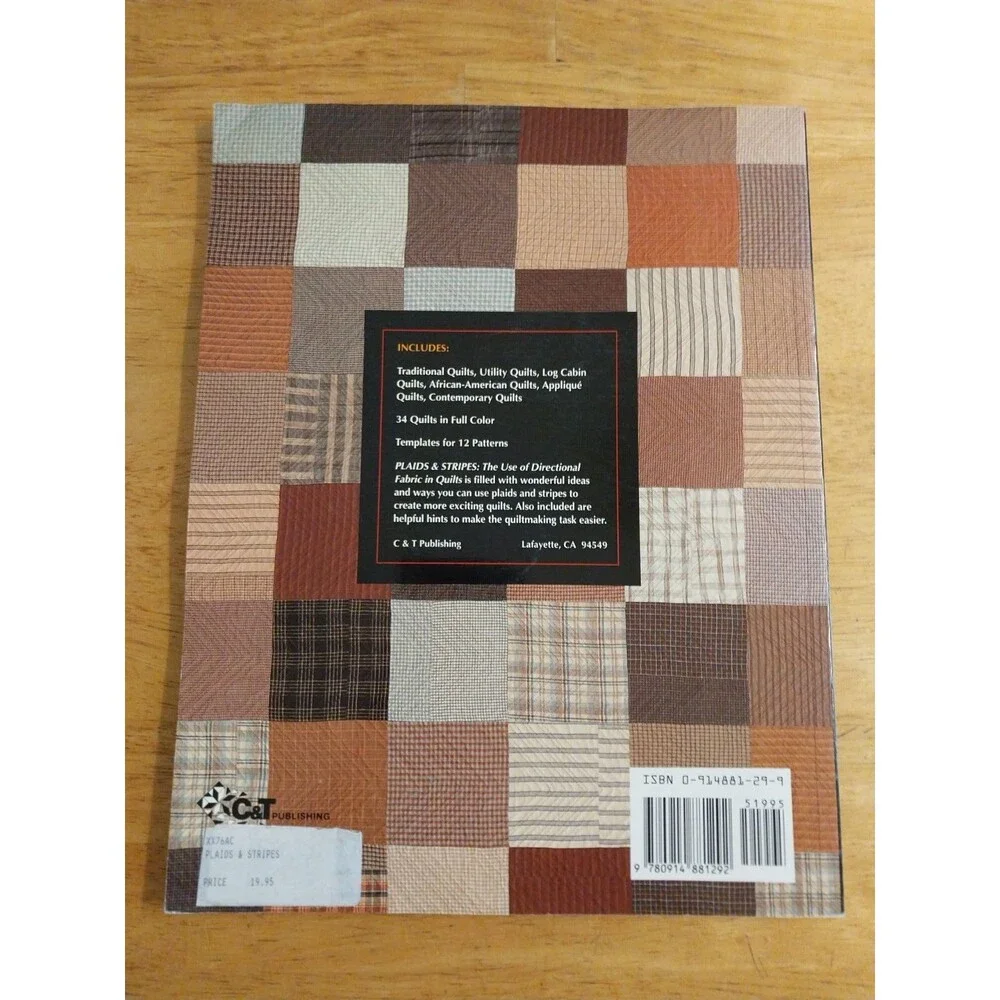 Plaids and Stripes : The Use of Directional Fabric in Quilts by Roberta M....